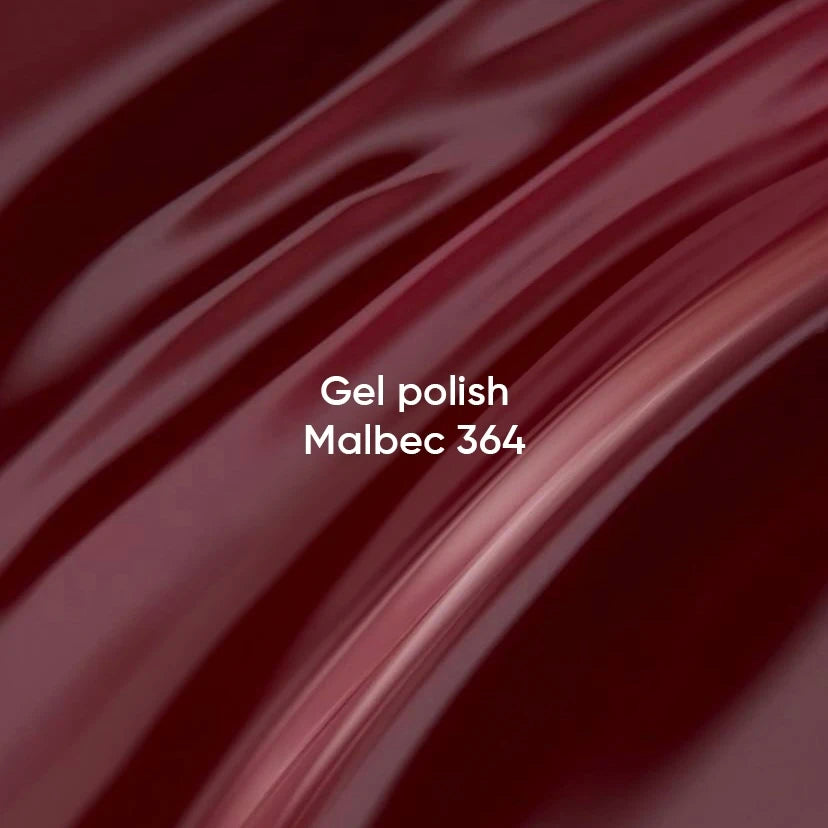 NAILSOFTHEDAY Gel Polish Malbec 364 – esmalte semipermanente burdeos oscuro y profundo, con cobertura en una sola capa, 10 ml №3
