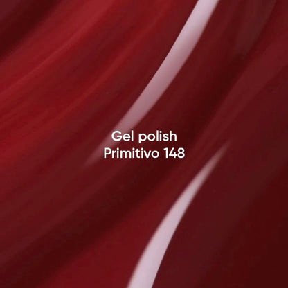 NAILSOFTHEDAY Gel polish Primitivo 148 — теплий, м’який червоно-бордовий гель-лак для нігтів, що перекриває в один шар, 10 мл №3
