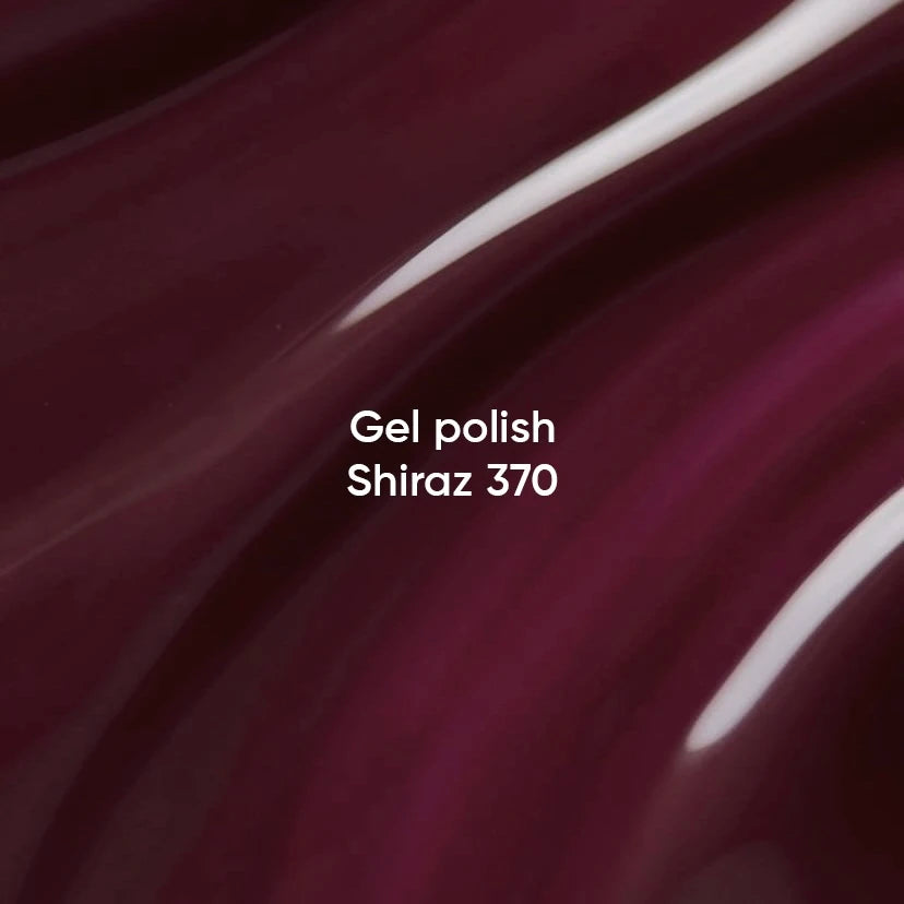 NAILSOFTHEDAY Gel Polish Shiraz 370 – esmalte semipermanente burdeos violáceo apagado, con cobertura en una sola capa, 10 ml