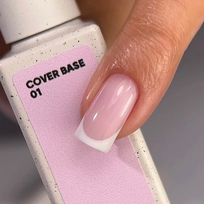 Nailsoftheday Cover base NEW Formula 01 — couche de base camouflage rose clair pour ongles, 10 ml