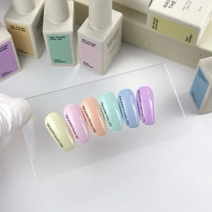 NAILSOFTHEDAY Gel Polish Chic — esmalte gel turquesa pastel com cobertura total em uma única camada, 10 ml.