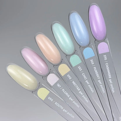 NAILSOFTHEDAY Gel Polish Nectar — vernis gel pêche pastel avec une couvrance totale en une seule couche, 10 ml.