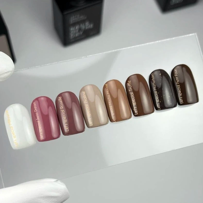 NAILSOFTHEDAY Let’s Special Truffle — dark caramel gel polish for nails, providing full coverage in a single layer, 10 ml.