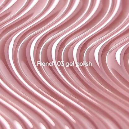 NAILSOFTHEDAY Gel Polish French 03 — esmalte semipermanente nude con nivel reducido de pigmentación, 10 ml