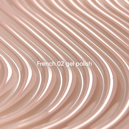 NAILSOFTHEDAY Gel Polish French 02 — esmalte semipermanente beige nude con nivel reducido de pigmentación, 10 ml