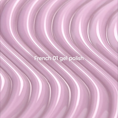 NAILSOFTHEDAY Gel Polish French 01 — esmalte semipermanente rosa nude con nivel reducido de pigmentación, 10 ml