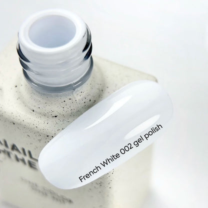NAILSOFTHEDAY Gel Polish French White 002 — esmalte semipermanente ultrablanco frío con cobertura en una capa, 10 ml