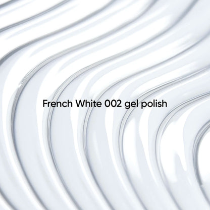 NAILSOFTHEDAY Gel Polish French White 002 — esmalte semipermanente ultrablanco frío con cobertura en una capa, 10 ml