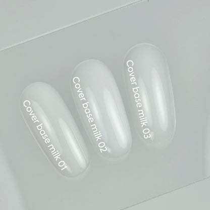 NAILSOFTHEDAY Cover Base Milk 02 — base laiteuse classique pour ongles, 30 ml