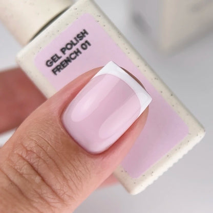 NAILSOFTHEDAY Gel Polish French 01 — esmalte semipermanente rosa nude con nivel reducido de pigmentación, 10 ml