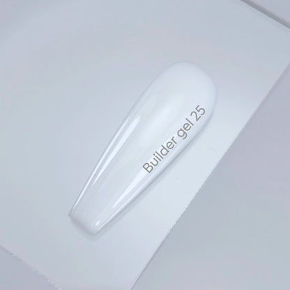 NAILSOFTHEDAY Builder Gel 25 — rich white builder gel for nail extensions, 15 ml.