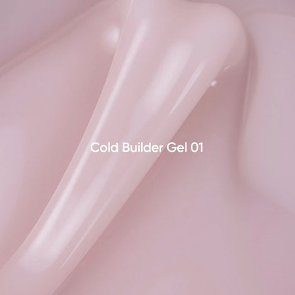 NAILSOFTHEDAY Cold Builder Gel 01 — milky pink builder gel for nail extensions, 15 ml.