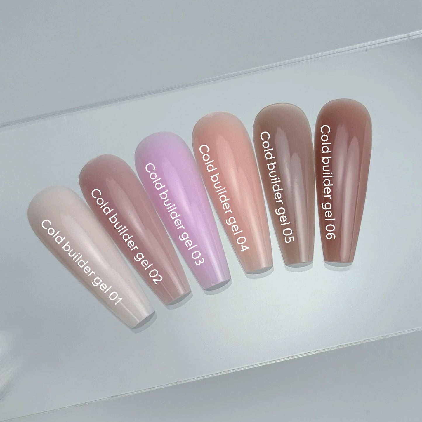 NAILSOFTHEDAY Cold Builder Gel 04 — peach builder gel for nail extensions, 15 ml.