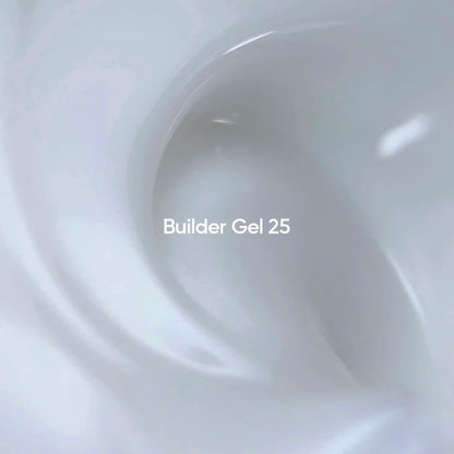 NAILSOFTHEDAY Builder Gel 25 — rich white builder gel for nail extensions, 30 ml.