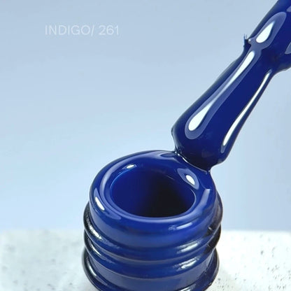 NAILSOFTHEDAY Gel Polish Indigo — esmalte semipermanente azul índigo intenso con cobertura completa en una sola capa. 10 ml.