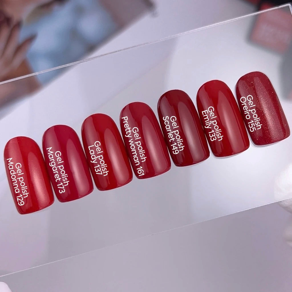 NAILSOFTHEDAY Let's Special Lady - esmalte semipermanente de uñas  rojo intenso que cubre una capa, 10 ml