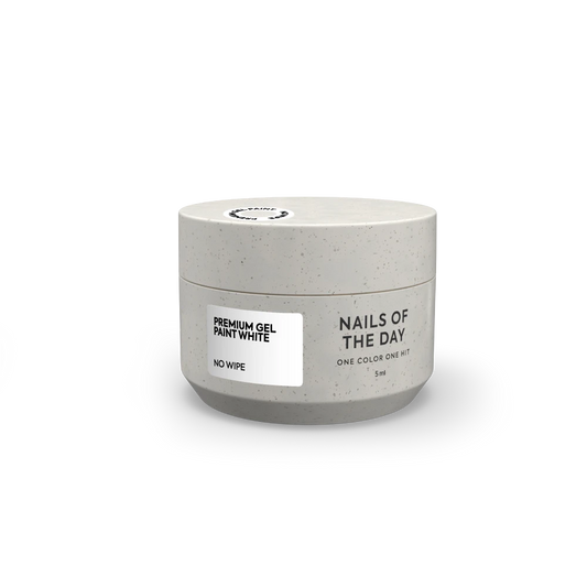 NAILSOFTHEDAY Tinta em gel Premium Branco sem limpeza — tinta em gel sem camada pegajosa, 5 ml