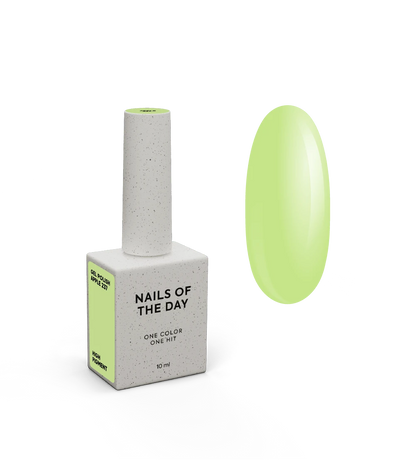 NAILSOFTHEDAY Let's special Apple - verniz gel pastel limão cobrindo numa camada, 10 ml