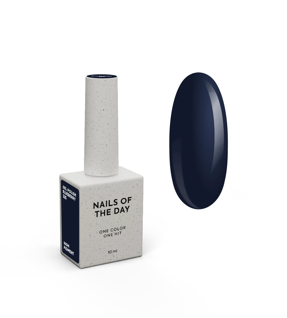 NAILSOFTHEDAY Let's Special Blueberry – tiefblauer Gel-Nagellack für eine Schicht, 10 ml