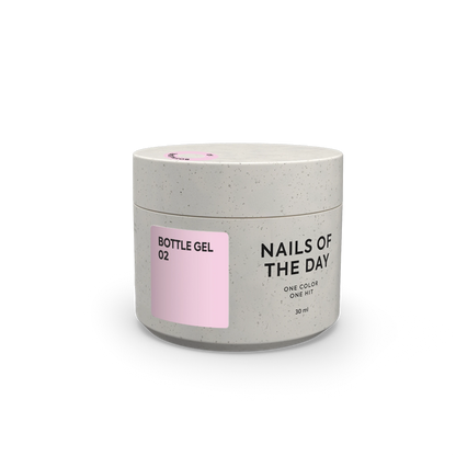 NAILSOFTHEDAY Garrafa gel 02 – gel ultra forte (rosa claro), 30 ml