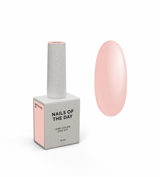 NAILSOFTHEDAY Bottle gel 04 – ultra-strong gel (milk-beige), 10 ml