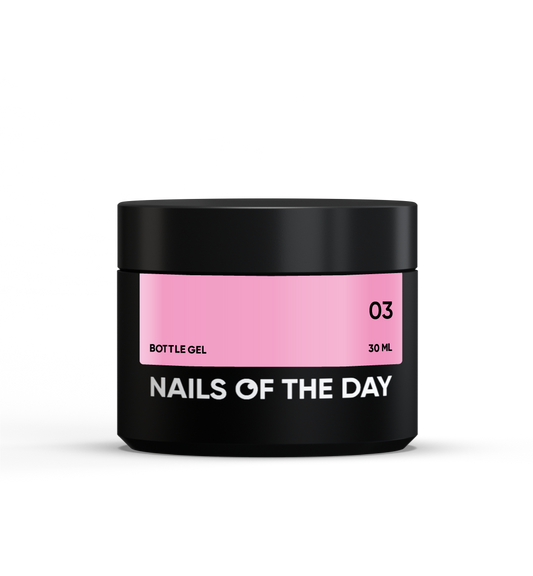 NAILSOFTHEDAY Bottle gel 03 – ніжно-рожевий надміцний гель, 30 мл