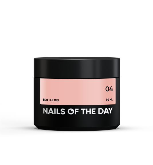 NAILSOFTHEDAY Bottle gel 04 – надміцний гель (молочно-бежевий), 30 мл