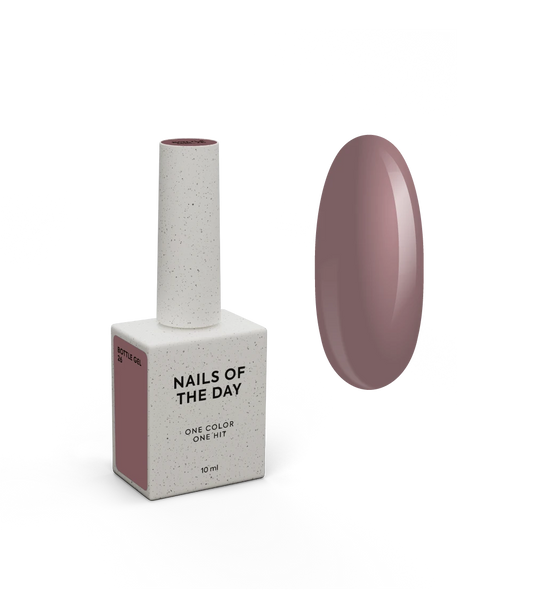 NAILSOFTHEDAY Bottle Gel 26 – gel ultraresistente beige caldo per il rinforzo delle unghie, 10 ml