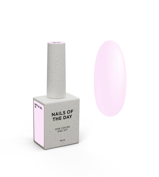 NAILSOFTHEDAY Bottle Gel 33 – gel ultraresistente rosa delicato per il rinforzo delle unghie, 10 ml