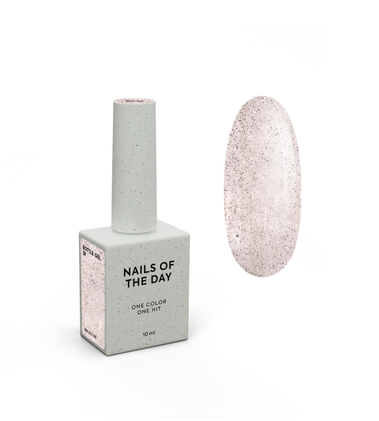 NAILSOFTHEDAY Bottle Gel 39 – gel ultraresistente nude riflettente per il rinforzo delle unghie, 10 ml