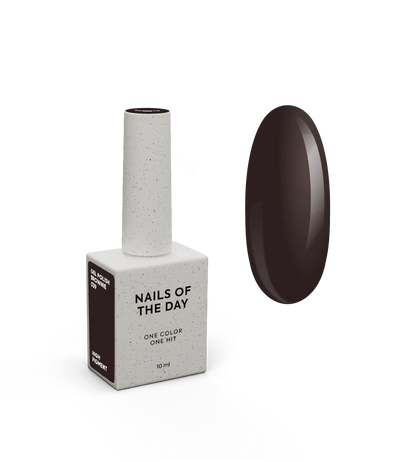 NAILSOFTHEDAY Let's Special Brownie - verniz gel castanho frio cobrindo uma camada, 10 ml