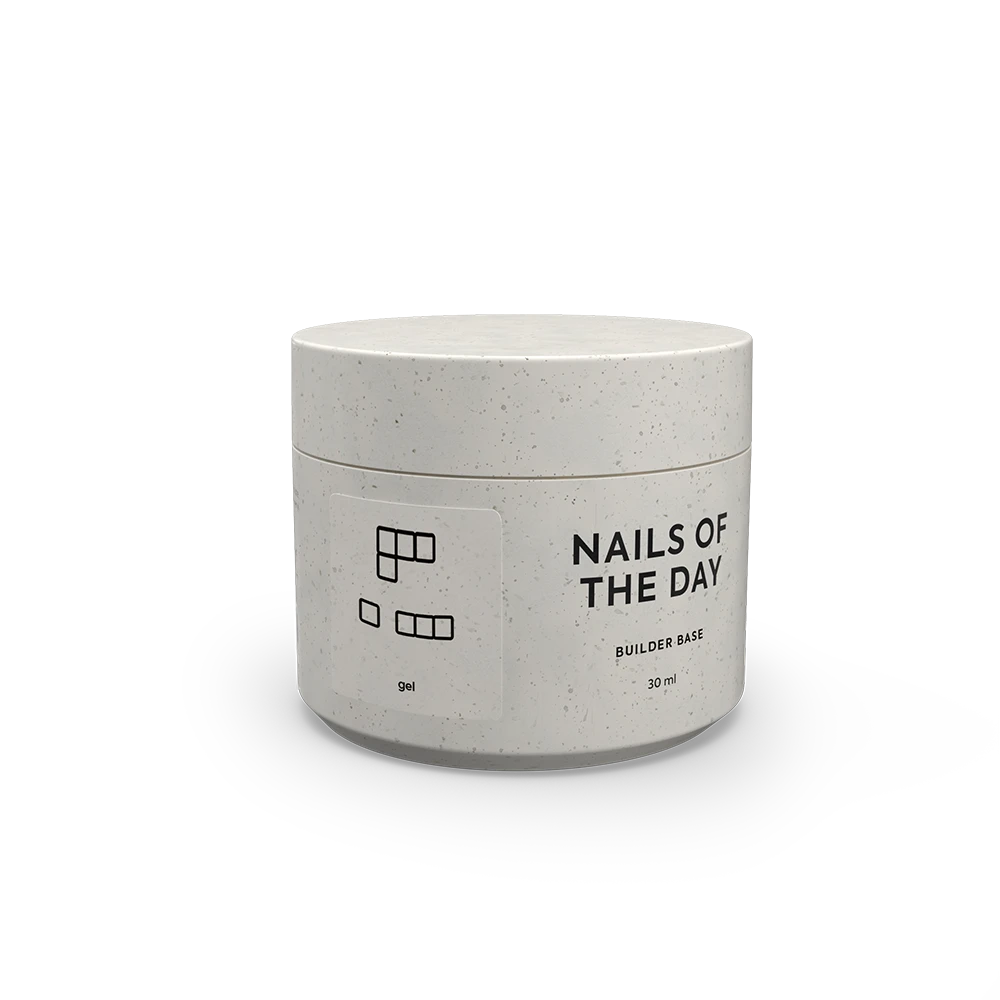NAILSOFTHEDAY Builder Base Strong Gel – a builder base gel for nails that provides a reliable foundation under hard materials in sculpting, 30 ml