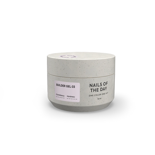 NAILSOFTHEDAY Builder Gel 03 — gel rosa tenue per allungamento unghie, 15 ml