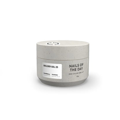 NAILSOFTHEDAY Builder Gel 25 — rich white builder gel for nail extensions, 15 ml.