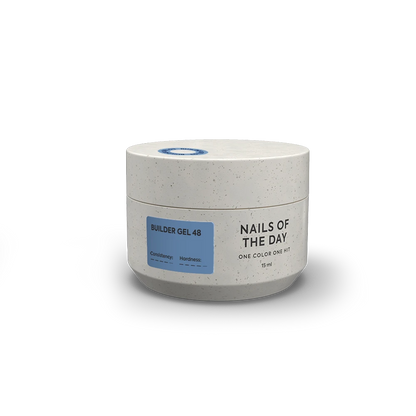 NAILSOFTHEDAY Builder Gel 48 — gel azul cielo para extensiones de uñas, 15 ml