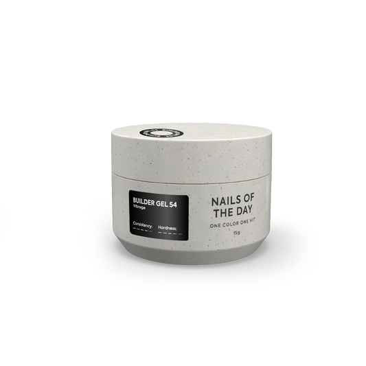 NAILSOFTHEDAY Builder gel 54 Vitrage — black stained-glass builder gel for nail extensions, 15 ml
