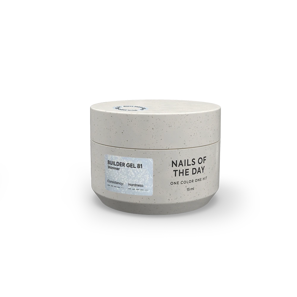 NAILSOFTHEDAY Builder Gel 81 — milky builder gel with shimmer, 15 ml