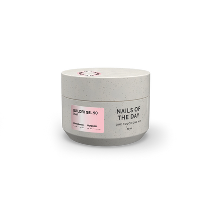 NAILSOFTHEDAY Builder Gel 90 — pearl builder gel for nail extensions, 15 ml