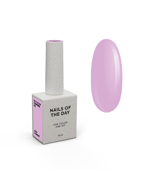 NAILSOFTHEDAY Gel Polish Cashmere — verniz gel lilás pastel com cobertura em uma camada, 10 ml