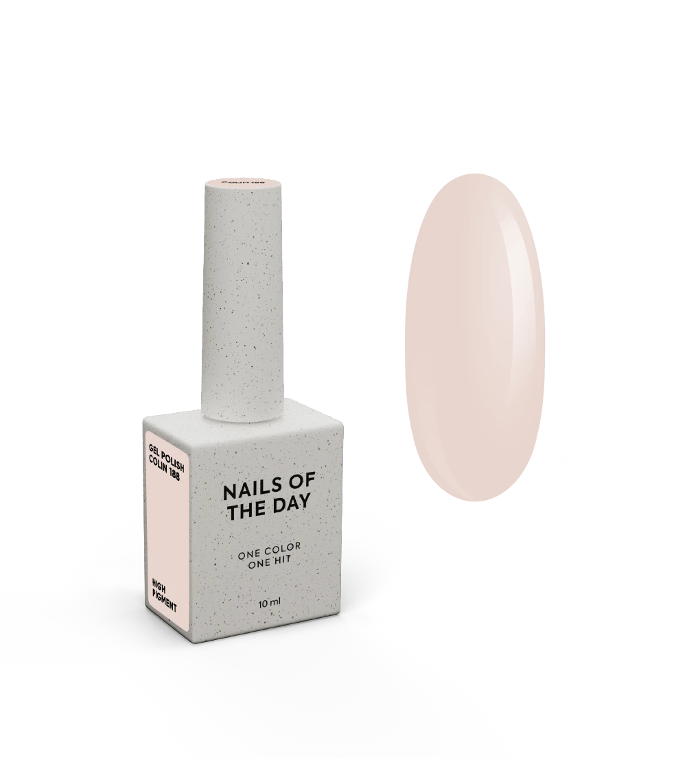 NAILSOFTHEDAY Let's special Colin — verniz gel branqueado pêssego, 10 ml