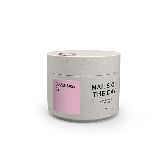 Nailsoftheday Cover Base NEW Formula 02 – Pink-Nude-Camouflage-Basislack für Nägel, 30 ml