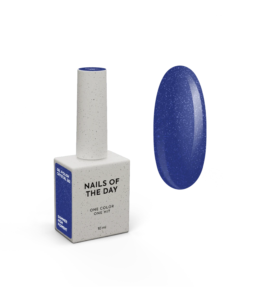 NAILSOFTHEDAY Let’s Special Crystal — un esmalte de color azul profundo con un fino brillo, que ofrece cobertura completa en una sola capa, 10 ml.