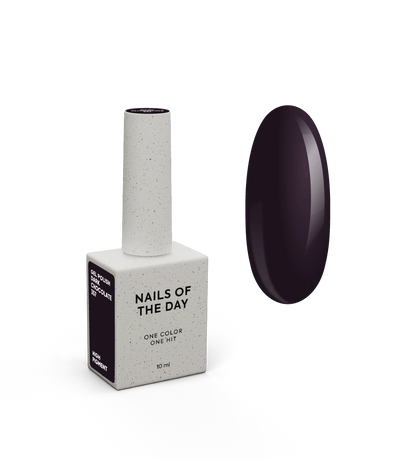 NAILSOFTHEDAY Let's Special Dark Chocolate - Vernis gel marron foncé pour ongles couvrant une couche, 10 ml
