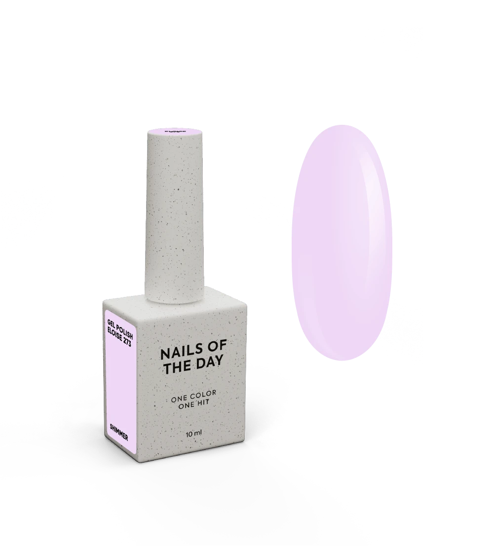 NAILSOFTHEDAY Let's special Eloise — verniz gel rosa frio com brilho fino, 10 ml