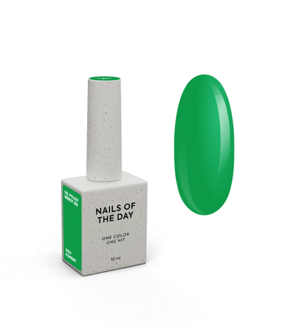 NAILSOFTHEDAY Gel Polish Energy 250 — esmalte semipermanente verde intenso con cobertura en una sola capa, 10 ml