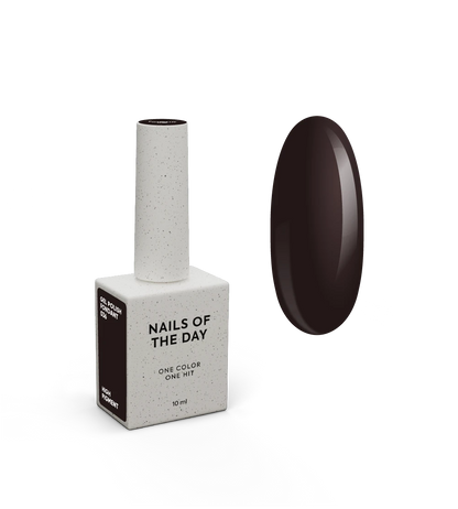 NAILSOFTHEDAY Gel Polish Fondant — dark brown gel polish, one-coat coverage, 10 ml