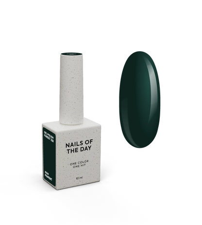 NAILSOFTHEDAY Gel Polish Forest — dark green gel polish, one-coat coverage, 10 ml