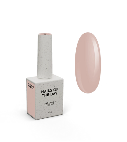 NAILSOFTHEDAY Gel Polish French 02 — esmalte semipermanente beige nude con nivel reducido de pigmentación, 10 ml
