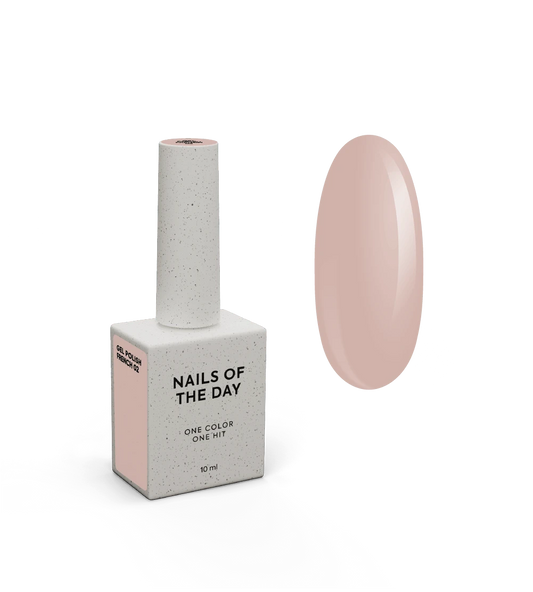 NAILSOFTHEDAY Gel Polish French 02 — esmalte semipermanente beige nude con nivel reducido de pigmentación, 10 ml