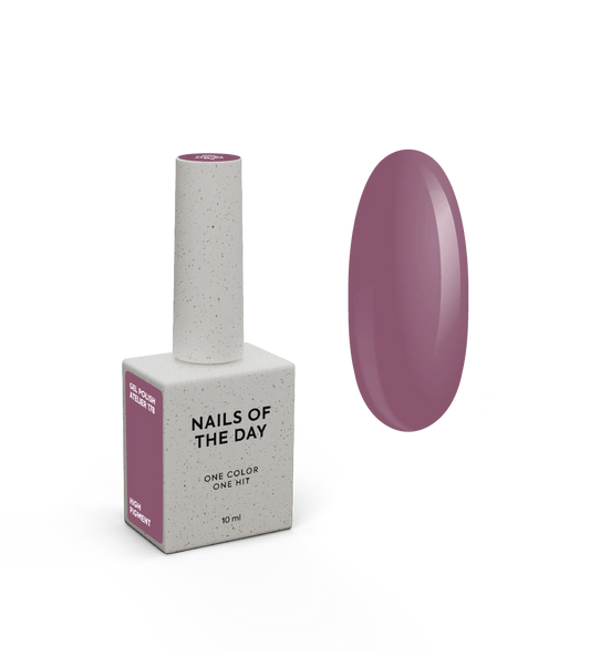 NAILSOFTHEDAY Gel Polish Atelier 178 — dunkles, staubiges Rosa mit hoher Deckkraft bereits in einer Schicht, 10 ml